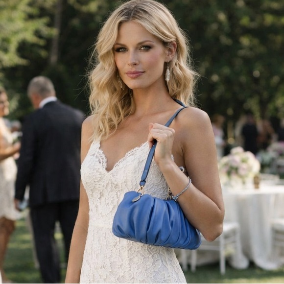 Authentic Staud Leather Bag in Azure NWT - Picture 3 of 16